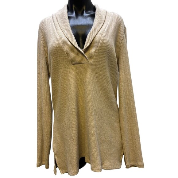 NWT White House Black Market Pullover Sweater Tan L - Picture 1 of 6